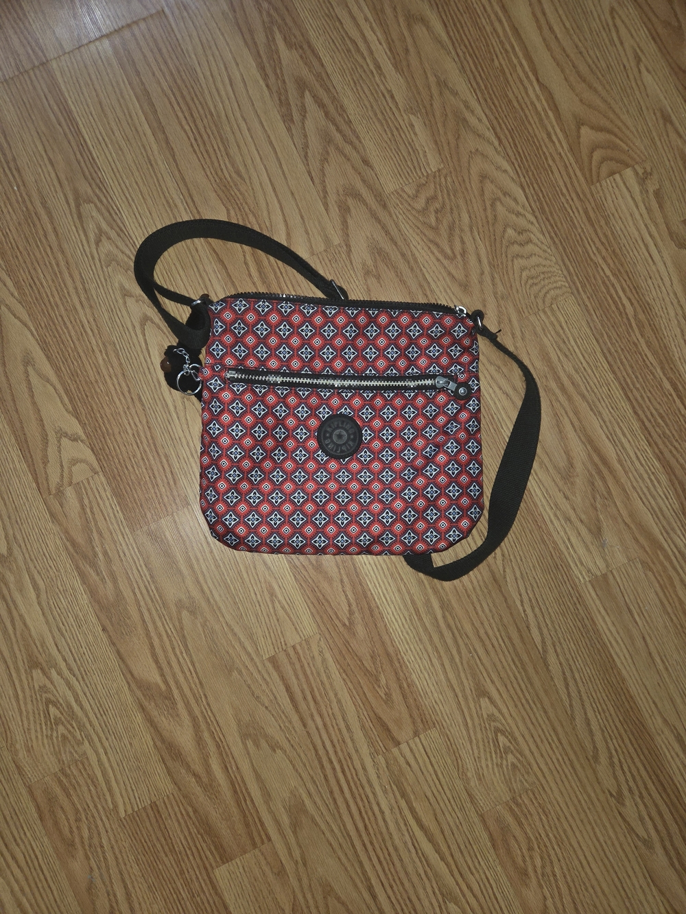 Kipling HB7434 Jaime Crossbody Shoulder Bag Polyester Mystical Medallion Red